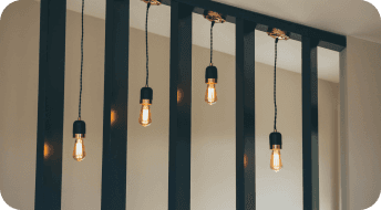 Image of 4 hanging lights