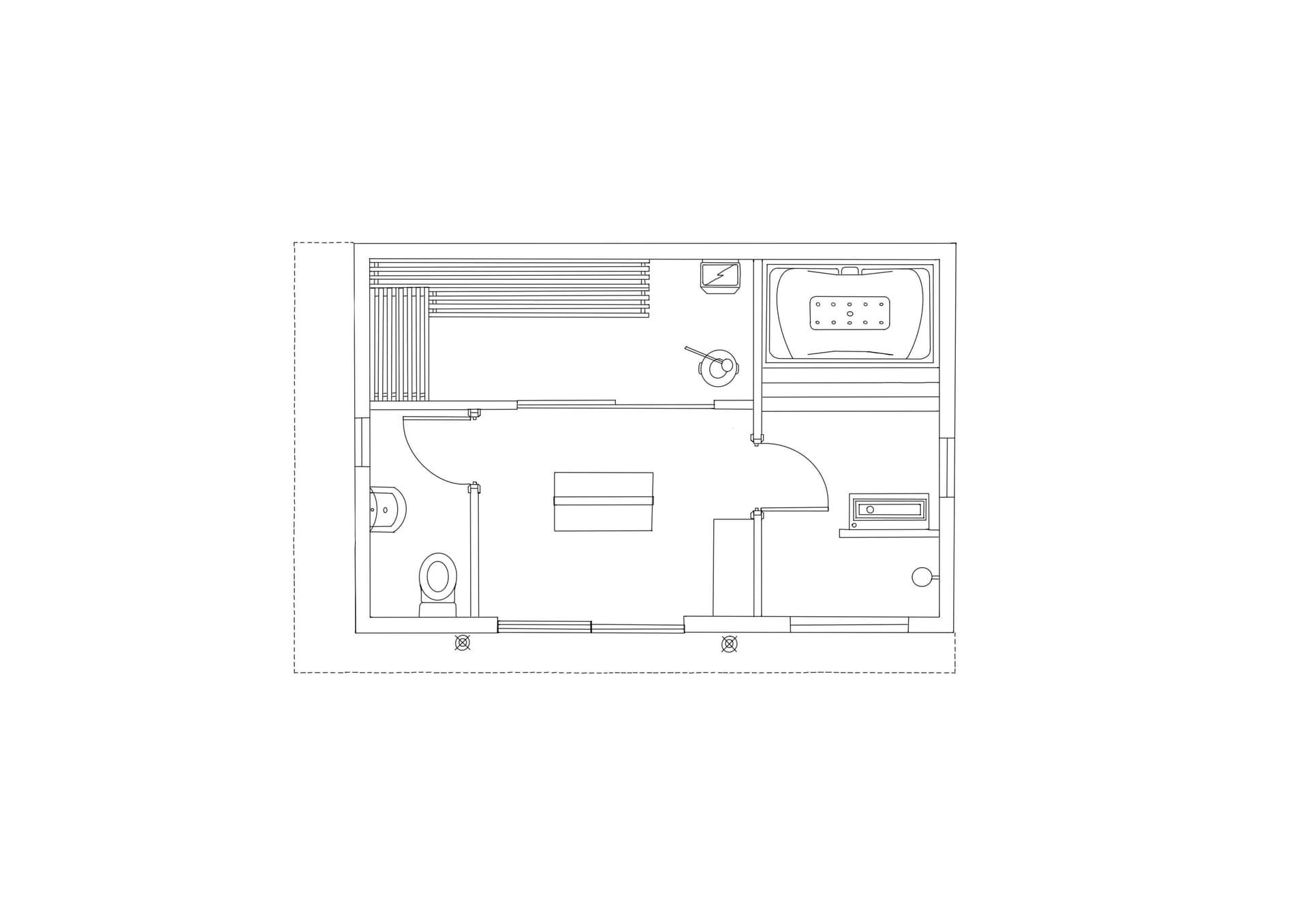 Spa retreat floorplan