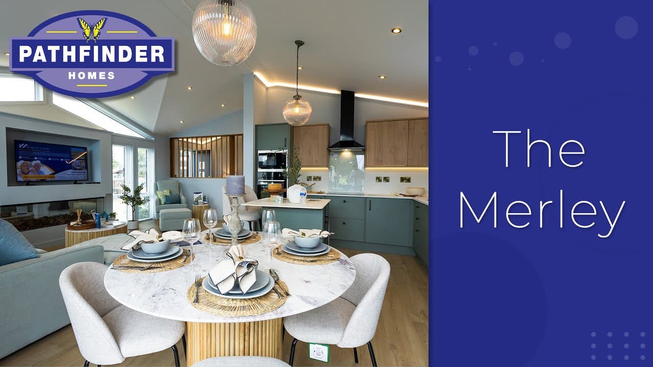 Video showing one of pathfinder homes park homes called The Merley